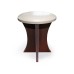 Taburet rotund tapitat wenge cu bej